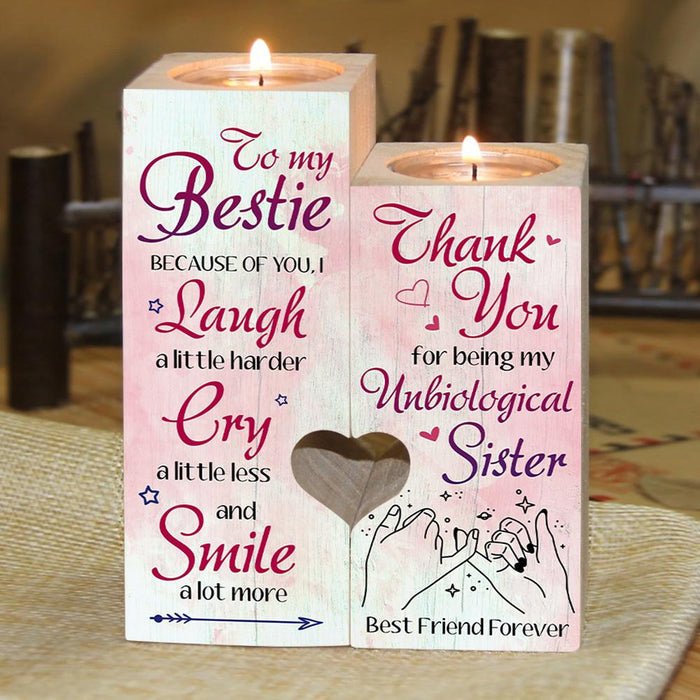 To My Bestie Best Friend Forever Candle Holder Gift For Mom Mother's Day Gift Ideas