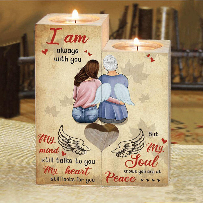 Memorial Daughter & Mom I Am Always With You Candle Holder Gift For Mom Mother's Day Gift Ideas