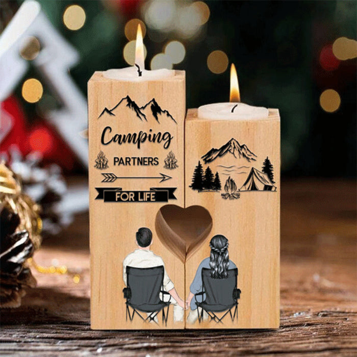 Camping Partners For Life Candle Holder Gift For Mom Mother's Day Gift Ideas