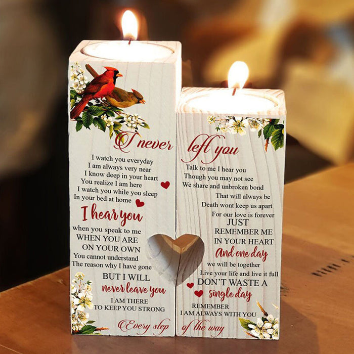 Memorial Cardinal Couple I Am Always With You Candle Holder Gift For Mom Mother's Day Gift Ideas