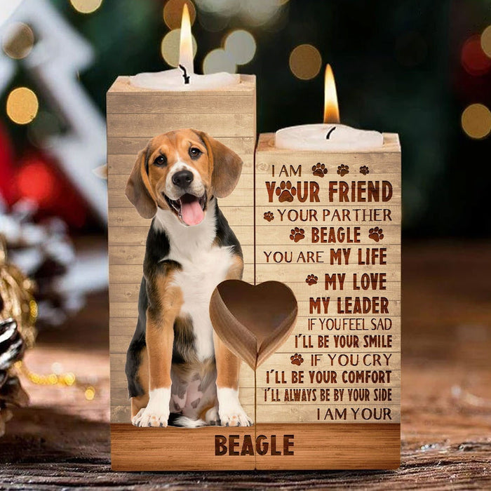 I'Ll Always Be By Your Side, I Am Your Beagle Beagle Couple Candle Holder Gift For Mom Mother's Day Gift Ideas