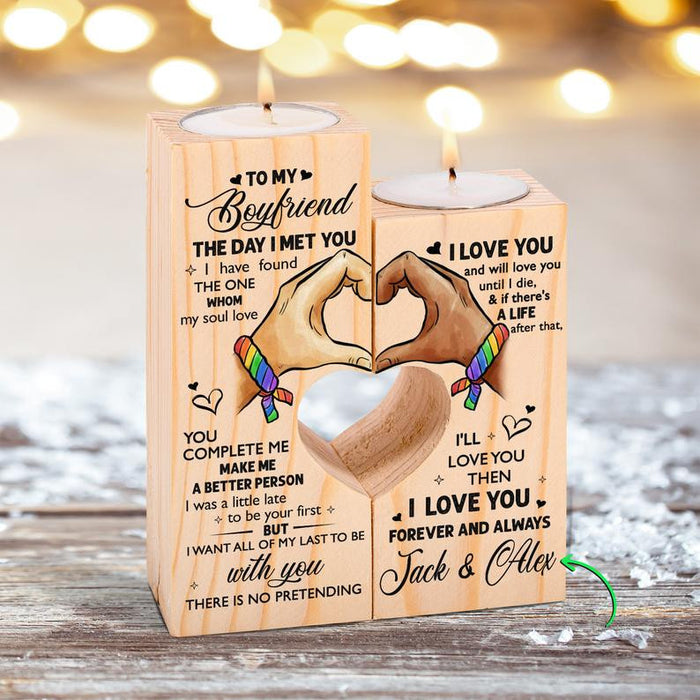 Lgbt, Custom Name Lgbt Day Pride Candle Holder Gift For Mom Mother's Day Gift Ideas