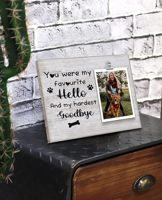 You Were My Favorite Hello Custom Name Photo Clip Frame Gift For Mom Mother's Day Gift Ideas