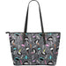 Ostrich Pattern Print Leather Tote Bag Gift For Mom Mother's Day Gift Ideas