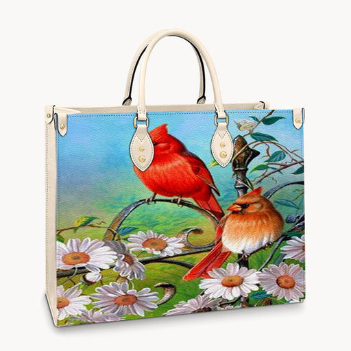 Bird Couple Leather Handbag Gift For Mom Mother'S Day Gift Ideas