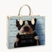Arrested Dog 02 Leather Handbag Gift For Mom Mother'S Day Gift Ideas