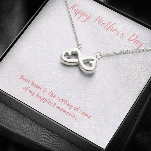 Infinity Heart Necklace Mother's Day Gift Some Of My Happiest Memories Gift For Mom