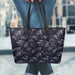 Zodiac Constellation Pattern Print Leather Tote Bag