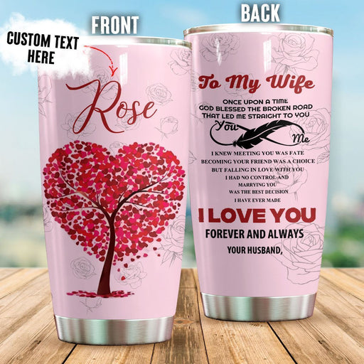 Personalized Family To My Wife NC1311815CL Tumbler