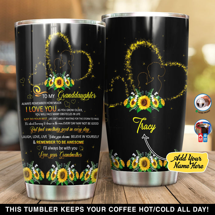 Personalized To My Granddaughter NI1203007XB Tumbler