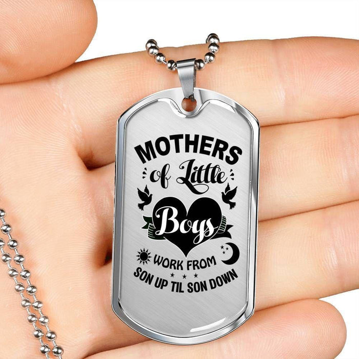Mothers Of Little Boys Dog Tag Gift For Mom Mother's Day Gift Ideas