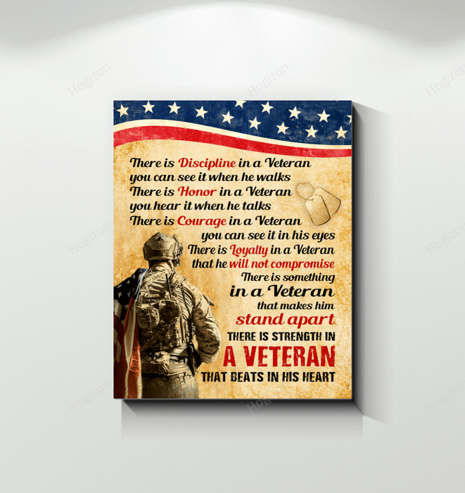 Veteran There Is Something In A Veteran Canvas Wall Art For Soldier Veterans Memorial's Day Gift Ideas