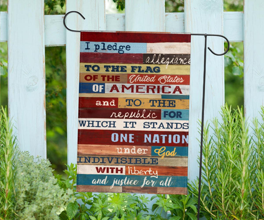 I Pledge Allegiance Flag Of United States Of American Flag Patriotic Living Room Decor Idea