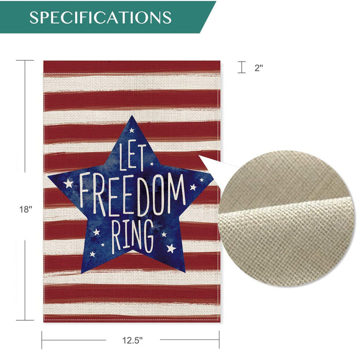 Stripes Star Let Freedom Ring Flag Gift For Soldier Veterans Memorial'S Day Gift Ideas