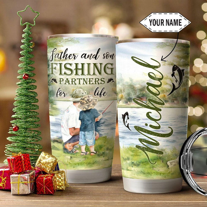 Dad Son Fishing Partner Personalised  Stainless Steel Tumbler