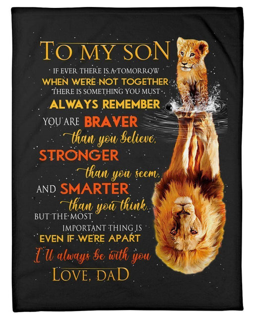 You Are Stronger Than You Seem Great Gift From Dad To Son Fleece Blanket