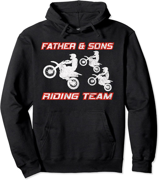 Motocross Father And Sons Dirt Bike Dad Pullover Hoodie Sweatshirt