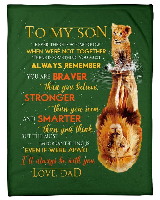 You Are Stronger Than You Seem Great Gift From Dad To Son Fleece Blanket