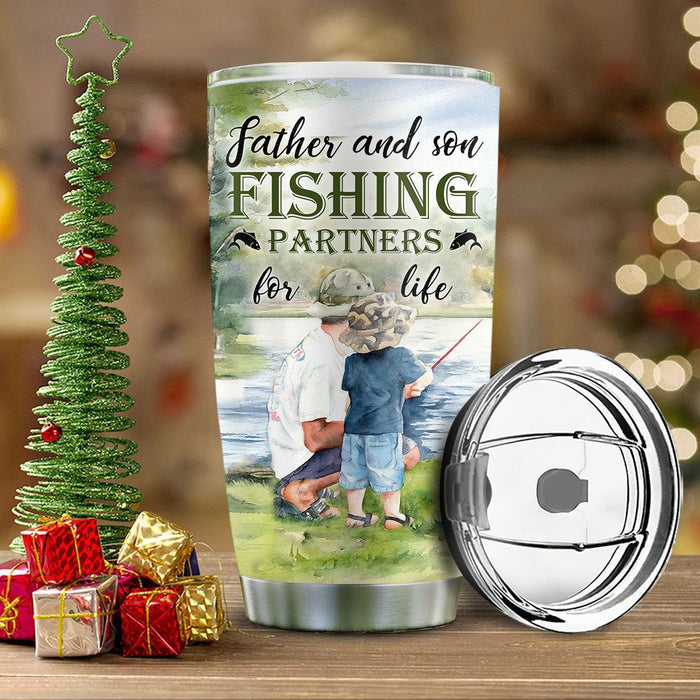 Dad Son Fishing Partner Personalised  Stainless Steel Tumbler