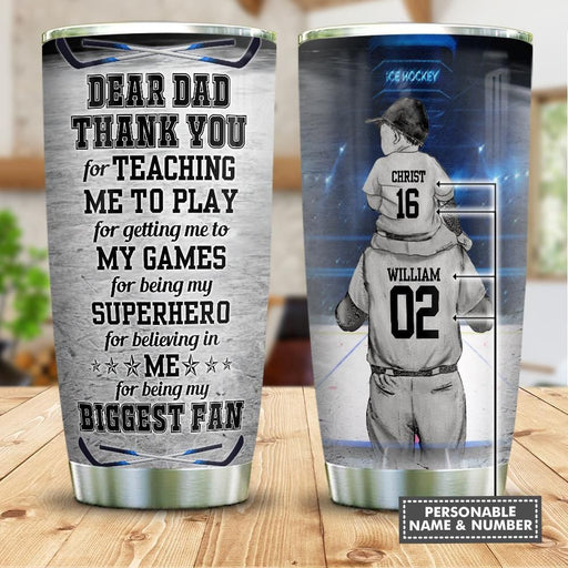 Personalized Ice Hockey With Your Daddy YC2009523CL Tumbler