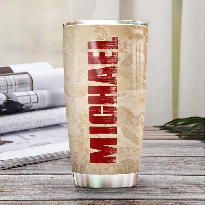 Personalized Deer Hunting Daughter To Dad Stainless Steel Tumbler