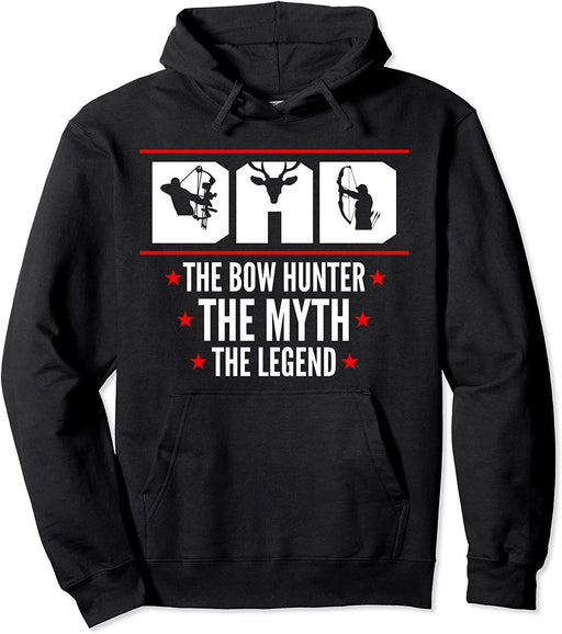Compound Bow Hunting Accessory Dad The Myth The Legend Arche Pullover Hoodie Sweatshirt