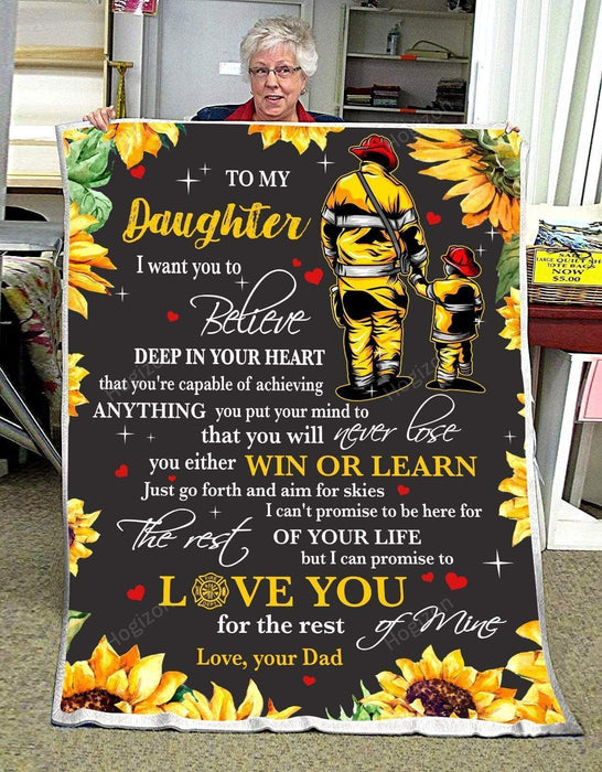 You Will Never Lose Dad Gift For Daughter Blanket