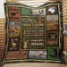 Hunting Dad By My Side Quilt Blanket Home Decoration