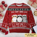 Best Cats Dad Ever Deer Pattern Personalized Ugly Sweaters Sweatshirt Christmas Gift Ideas