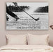 Hockey Poster Dear Dad Poster Print, Canvas Poster Wall Art, Canvas Print Wall Decor