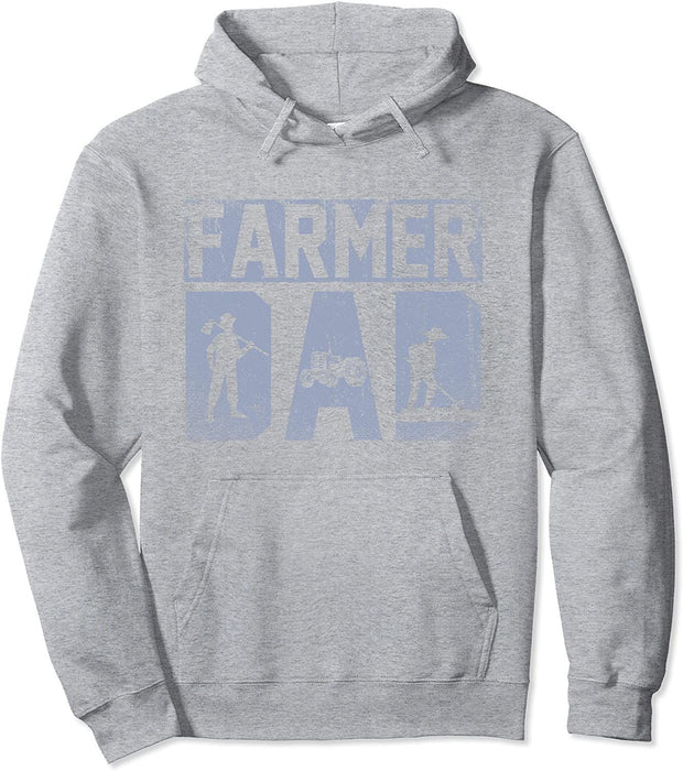 Farm Dad Farming Farmer Pullover Hoodie Gift For Dad Gift For Father Father's Day Gift Ideas