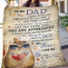 To My Dad You Will Always Be My Hero Owl Heart Son & Dad Gift - Fleece Blanket