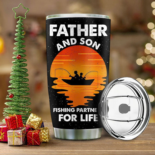 Dad Son Fishing Partner For The Rest Of Mine Stainless Steel Tumbler