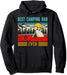 Best Camping Dad Ever Family Tent Retro Vintage Pullover Hoodie Sweatshirt