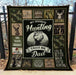 My Favorite Hunting Buddy Calls Me Dad Quilt Blanket Home Decoration