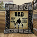 Hunting Dad Son Hero Daughter Love Quilt Blanket Home Decoration