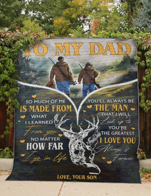My Hunting Dad Always The Man I Love Quilt Blanket Home Decoration