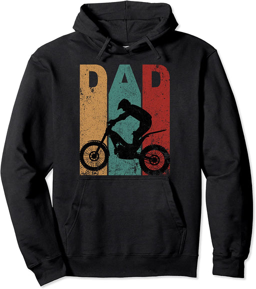 Motocross Dad Dirt Bike Father'S Day 4Th Of July Pullover Hoodie Sweatshirt
