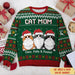 Triple Cats Dad Xmas Pattern Personalized Ugly Sweaters Sweatshirt Christmas Gift Ideas