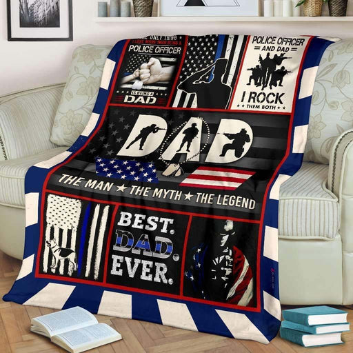 The Best Dad Ever Fleece Blanket Home Decoration
