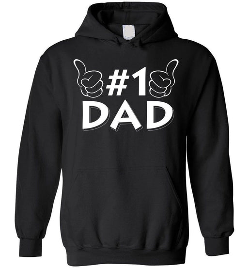 #1 Dad Number One Father's Day Pullover Hoodie Sweatshirt Christmas Gift Ideas Best Dad Cool Gift