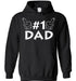 #1 Dad Number One Father's Day Pullover Hoodie Sweatshirt Christmas Gift Ideas Best Dad Cool Gift
