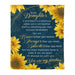 To my daughter fleece blanket - You are my sunshine blanket - Gift for daughter from mother/dad - Birthday gifts, blanket with quotes