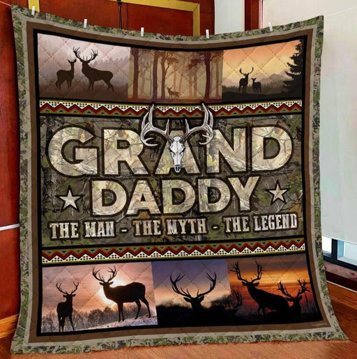 Grand Daddy The Man Myth Legend Quilt Blanket Home Decoration