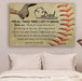 Baseball Poster To Dad For All Those Times Poster Print, Canvas Poster Wall Art, Canvas Print Wall Decor