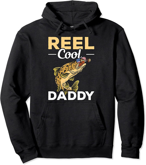 Trout Fishing Daddy Reel Cool Pullover Hoodie Sweatshirt