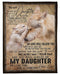 To My Daughter My Love For You Is Forever Gifts From Dad Fleece Blanket