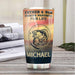 Personalized Fishing Dad To Son Life Is Filled With Hard Times Stainless Steel Tumbler