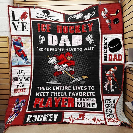 Hockey Fleece Blanket Sherpa Blanket, Custom Blankets, Blanket Sofa Bed