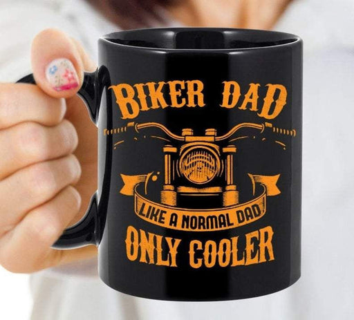 BeKingArt Biker Dad Like Normal Dad Only Cooler
